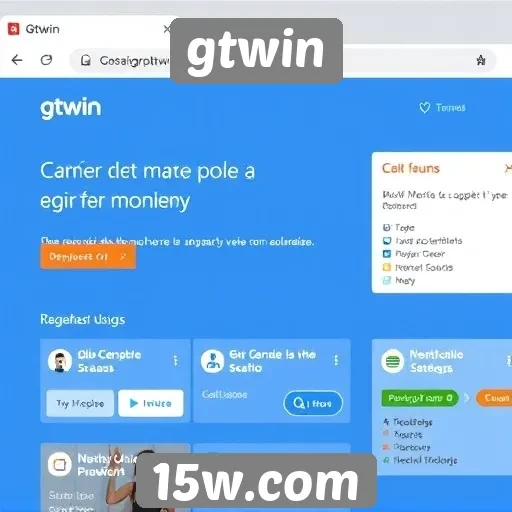 novos recursos de interface no site gtwin